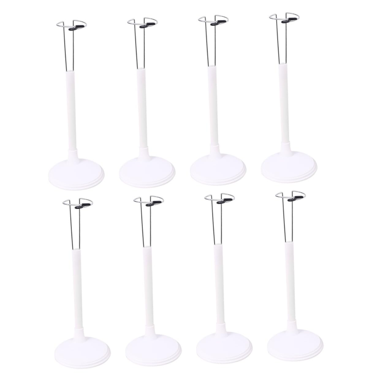 Abaodam 8pcs Doll Support Frame for Display Sturdy Plastic Stand Rack for Dolls