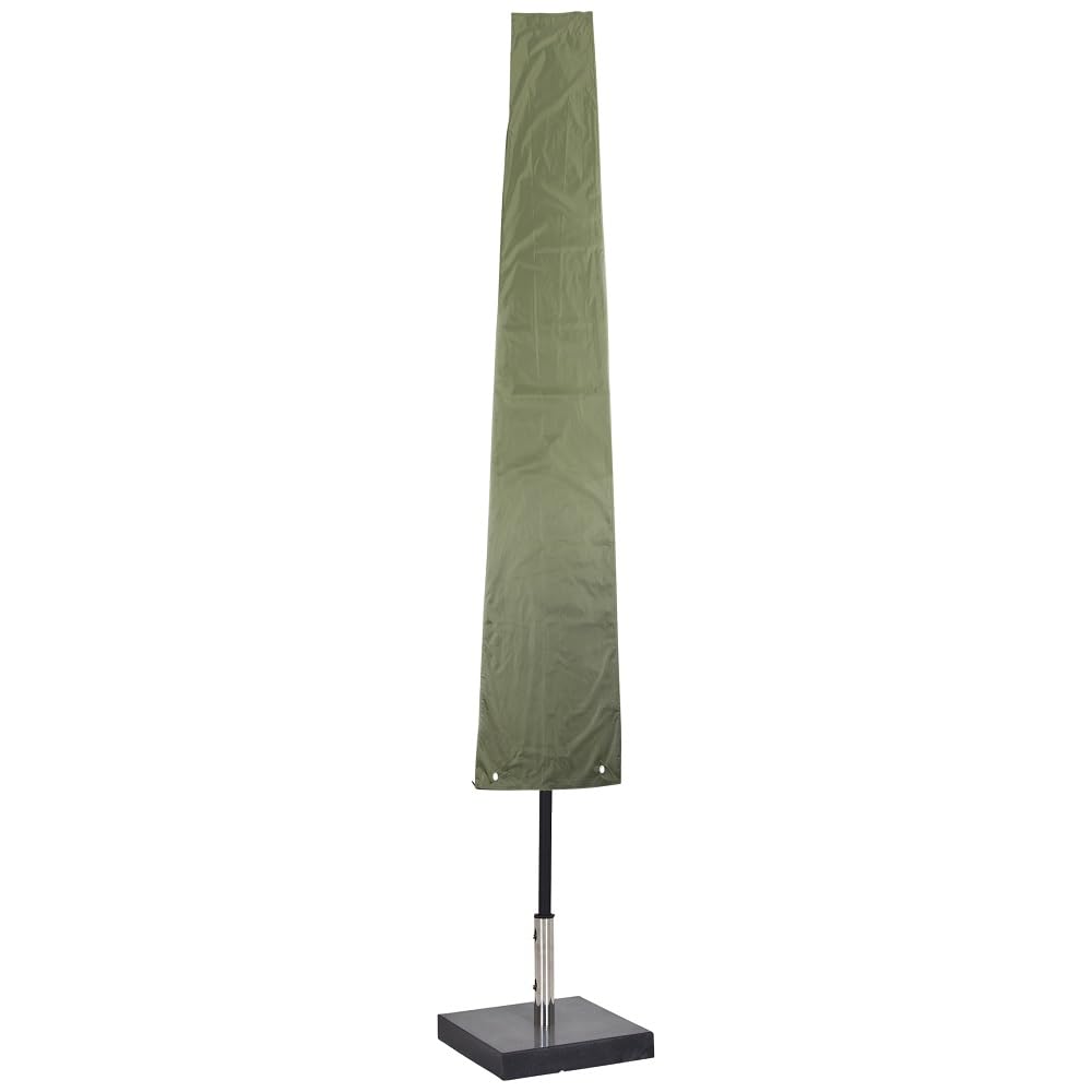 Ultranatura funda protectora para parasoles, funda impermeable universal para parasoles, funda resistente a la intemperie para parasoles de jardín de hasta 4m de diámetro abierta, Verde