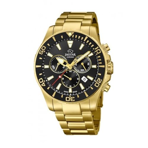 Jaguar Reloj para Hombre Cronógrafo Cuarzo Swiss Made Acero dorado J864/3
