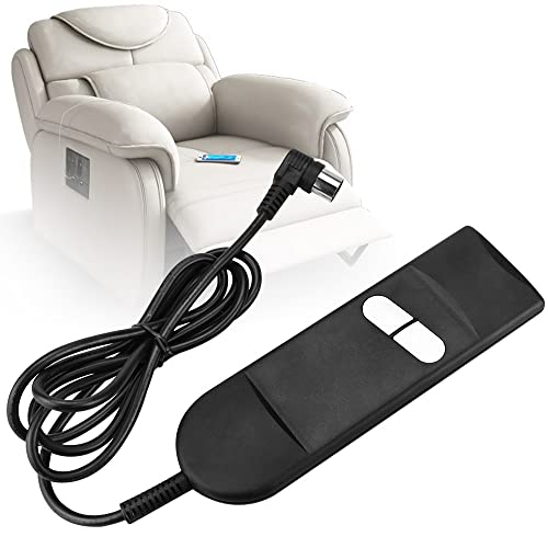QINERSAW Commande Manuelle Fauteuil à 2 Boutons Inclinable Telecommande Universelle Fauteuil Electrique en ABS Télécommande Fauteuil Domitec Télécommande 2 Boutons pour Fauteuil Élévateur, Noir