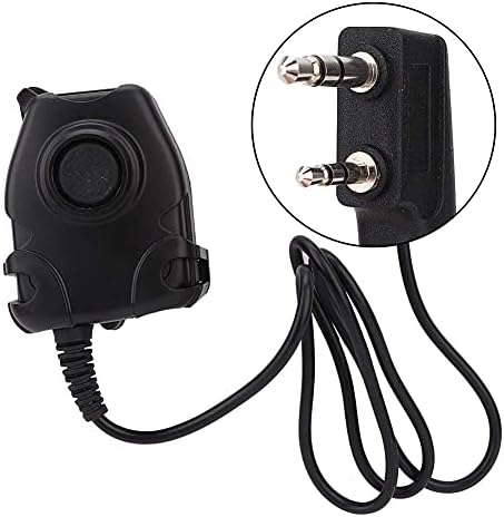 OKBY PTT Adapter -Walkie Talkie Earphone K Head PTT Adapter Head Cable for RETEVIS/Kenwood/BAOFENG Two-Way Radio