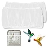 KEQAR 2 PCS Housse de Cage à Oiseaux, Filet de Protection Réglable pour Cage à Oiseaux, Co...