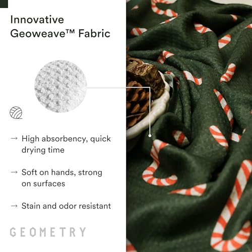 GEOMETRY Christmas Kitchen Towels - Quick Dry Microfiber Cloth Dish Towels for Kitchen Drying - Premium Quick Dry Towel (Wrapped Up, 1 Pack) - image 4