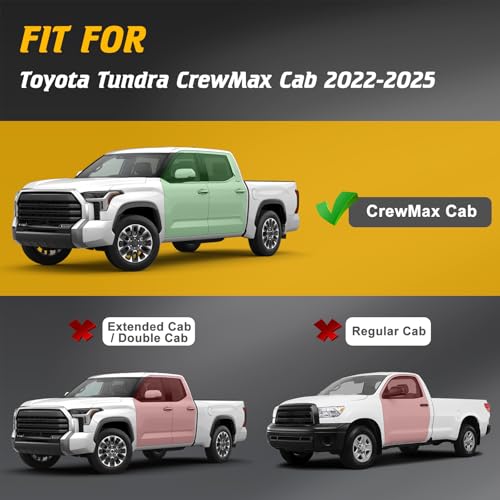 Estribos para Toyota Tundra CrewMax 2022-2026 de acero miniatura 2