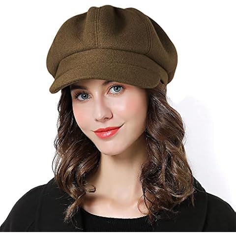 Sumolux Women Beret Newsboy Hat Cover