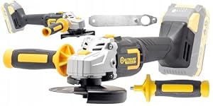 Kaltmann Winkelschleifer TITANIUM 20V | Akku | Bürsten | 115/125mm | 7500RPM | Spindelarretierung | BODY - ohne Akku und Ladegerät