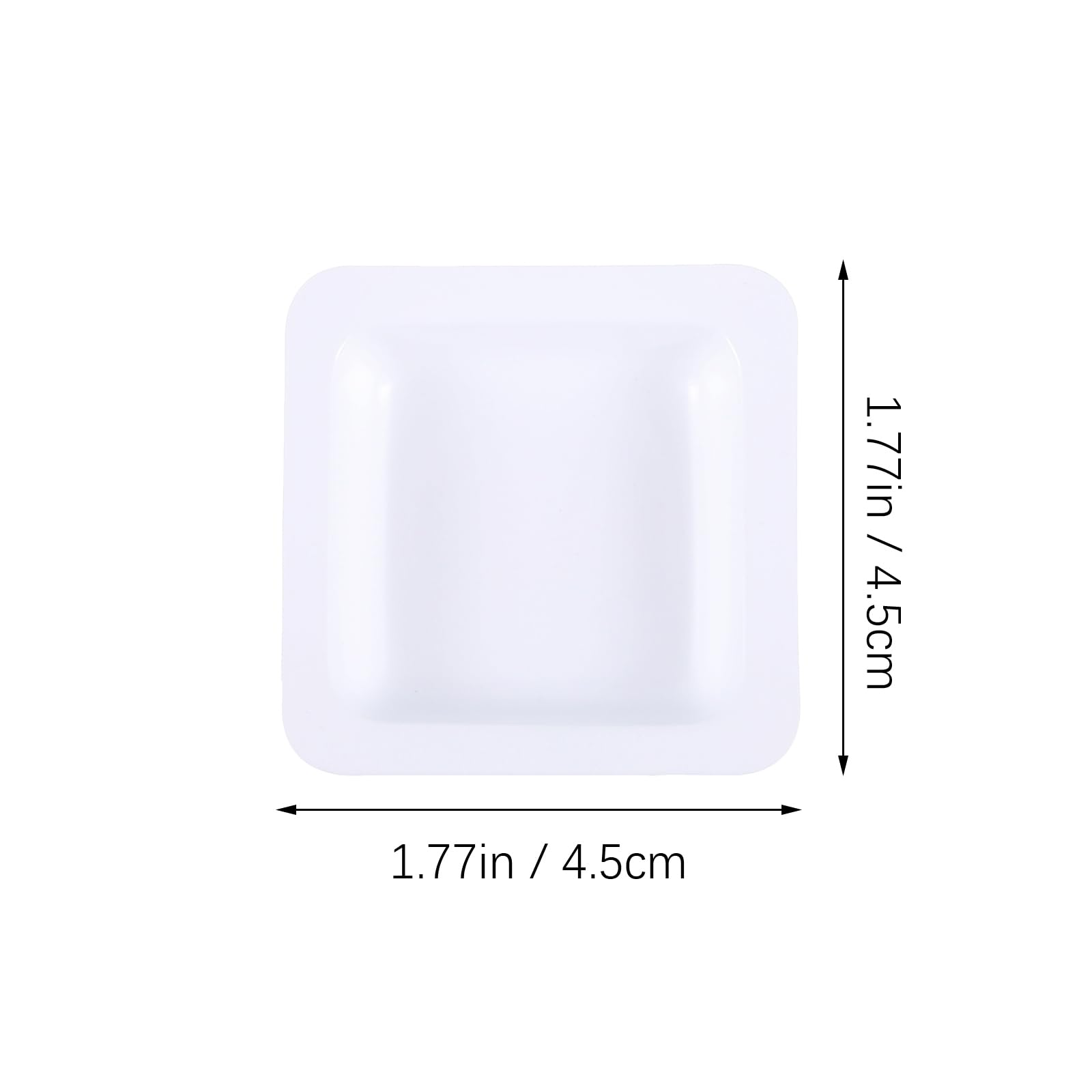 ULTECHNOVO Pesatura Barca Professionale Bilancia da Laboratorio Quadrato Piatto Barca Polveri Liquidi Mescolando Vassoio Pesatura per Casa Negozio 7 ml, 50 pz