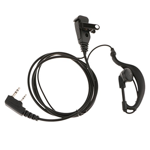 Image of 2 PIN PTT MIC Headphone Headset Earpiece for Baofeng UV-5R Kenwood Wouxun Radio