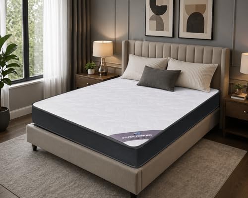 Diamond House Super Compressed Sponge Mattress 20 cm x 90 cm x 190 cm Twin Size Medium Firm Black