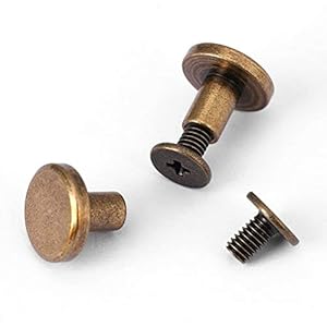 Walfront Bronze Hohlnieten 20 Sets Lederhandwerk