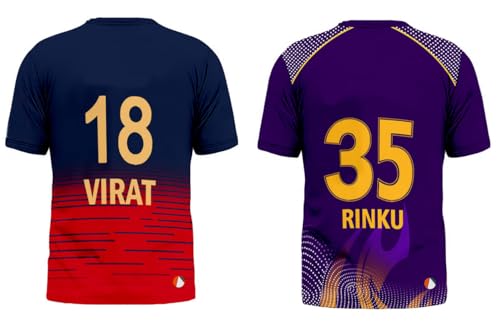 Image of Sports India IPL Cricket Team T Shirt Jersey Combo for (Kid's, Boy's & Mens) L744