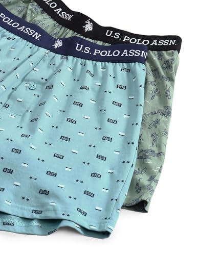 Image of U.S. Polo ASSN. Mens OEX09 Comfort Regular Fit Solid Boxers - Pack of 2