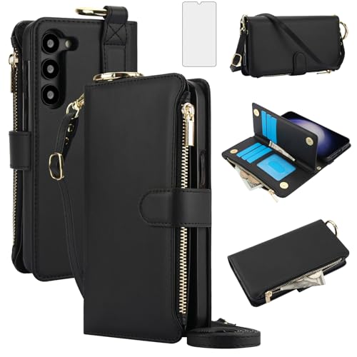 Coque Samsung Galaxy A26 5G antichoc portefeuille zippé anti-rayures