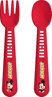 Trudeau 6022562 Set de Cubiertos diseño de Mickey Mouse Mad About Polipropileno