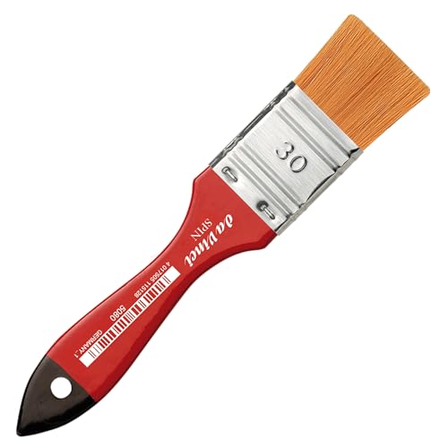 Image of da Vinci Watercolor Series 5080 CosmoTop Spin Paint Brush, Wash Synthetic with Red Handle, Size 30 (5080-30)