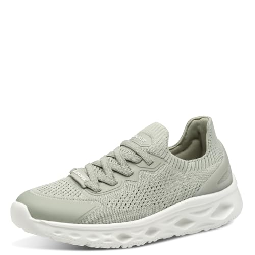 s.Oliver Mädchen Sneaker flach mit Chunky-Sohle Sportlich, Grün...
