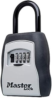 Master Lock Key Lock Box, Outdoor Lock Box for House Keys, Key Safe with Combination Lock, 5 Key Capacity, 5400EC