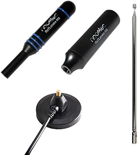 Nooelec RaTLSnake M6 v2 - Premium 3-Antenna Bundle for NESDR, RTL-SDR, HackRF, and other Software Defined Radios. Magnetic Whip Antenna Set for Radios with 50 Ohm SMA Connectors