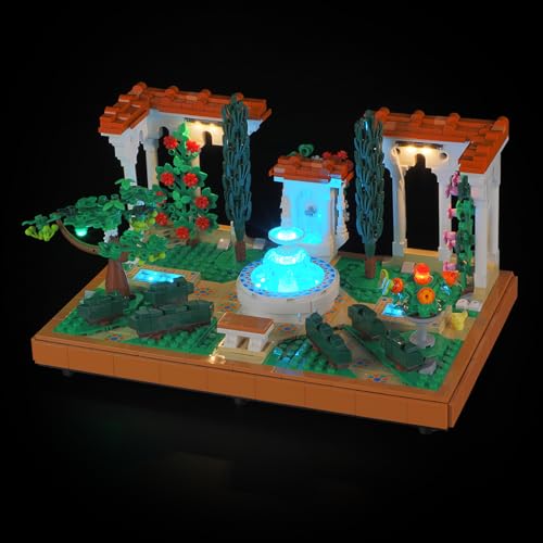 LIGHTAILING Juego de Luces para Lego-10359 Jardín con Fuente - Kit de iluminación LED Compatible con el Modelo de Bloques de construcción Lego - Modelo No Incluido