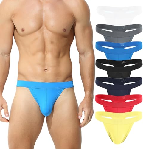 Comfortable U Convex Pouch Panties for Men Sexy Thongs G string T back Underwear Underpants3