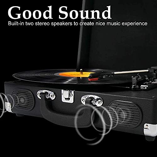 Tourne-Disque Vinyle Bluetooth Tourne-Disque 3 Vitesses Tourne-disques Vintage avec Haut-parleurs Stéréo Entraînement par Courroie Portable Nostalgique Phonogra - Les Beatles, Paul McCartney, John Lennon, RIngo Starr, George Harrison Tourne-Disque Vinyle Bluetooth Tourne-Disque 3 Vitesses Tourne-disques Vintage avec Haut-parleurs Stéréo Entraînement par Courroie Portable Nostalgique Phonogra – Image 6