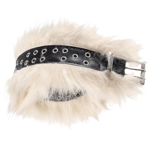 Stylish Punk Belt with Metal Eyelets Unique Styles Waistband Versatiles Wear for Music Festivals and Parties4