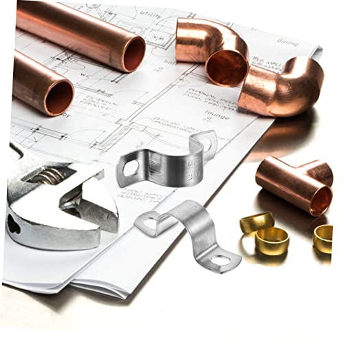 NULYLU 20stücke Schlauchklemme Edelstahl Metallschlauchschelle Stützbügel Klemmhalterung Rohrbandclips Schlauchschelle Aufhänger Und Halterungen Stützhalterung Retriever-hundezwingerteile