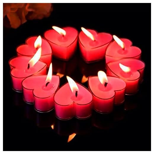 Candele Romantiche a Forma di Cuore
