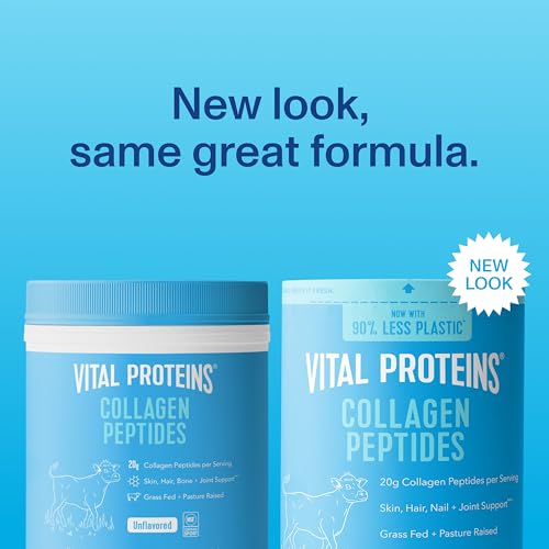 vital proteins collagen peptides powder - grass fed collagen peptides for hair nail skin bone amp joint health unflavored 27 servings