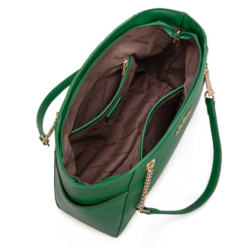 Image of Handbags for Women Chain Shoulder Vegan Leather Tote Bag Top Handle Handbag