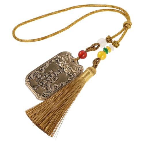 Beaupretty Amulette Tai Sui 2026 en Laiton Charme Feng Shui de Protection du Zodiaque Chinois, Pendentif Voiture et Porte-clés pour Chance et Sécurité en...