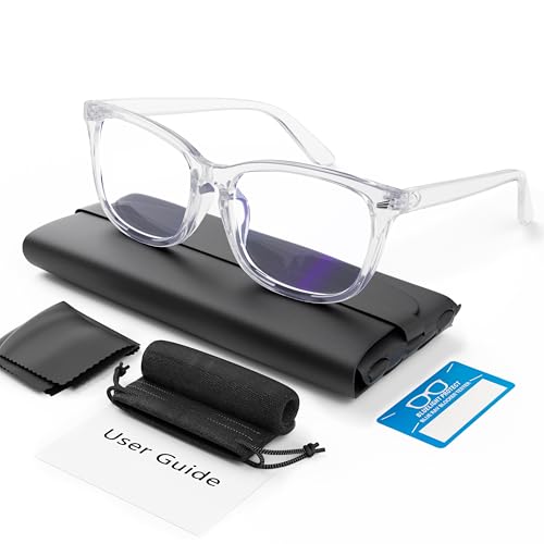 COOLOO Blue Light Blocking Glasses Gaming Computer Glasses Anti Glare Headache Eyes Strain Glasses with Blue Light Filter Super Light Weight Fashion