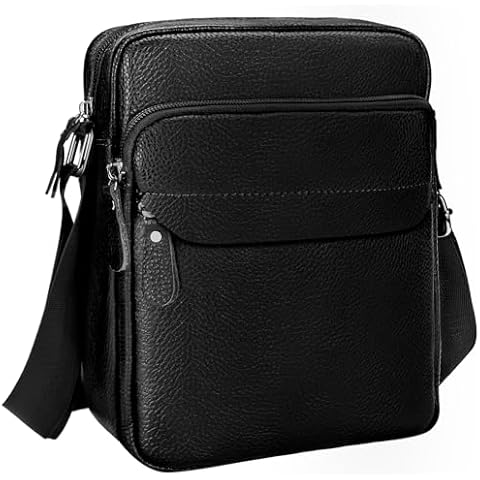 molshine Genuine Leather Crossbody Bag for Men Cover