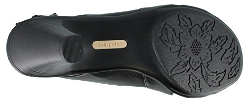 softspots Women's Neima High-Heeled Slingback Sandals, Black Leather, 9.5 W/D-E3