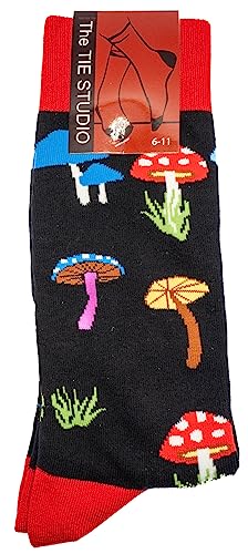 Tie Studio 11183 - Calcetines (2 unidades), diseño de setas, azul, 6-11