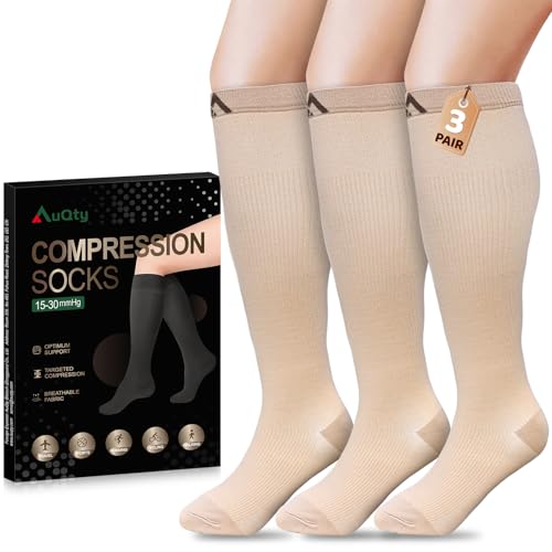 AuQty Compression Socks 15-30 mmHg