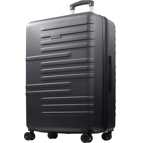 American Dreamliner 30 Inch Rolling Luggage, Hardshell Suitcase with Spinner Wheels, Black
