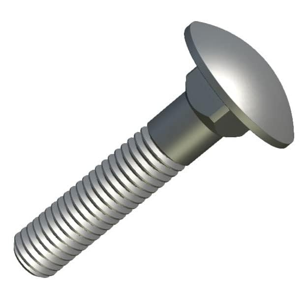 M5x40mm Coach Bolts by Keple, 50 Pack Alloy Steel, Square Neck Mushroom Head, Gate, Door, Headboard Bolts - Image 3