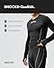 Snocks Thermounterwäsche Herren - Atmungsaktives und warmes Material, Perfekte Passform, Ideal für Verschiedene Sportarten - Skiunterwäsche, Funktionsunterwäsche - Gr. M - Farbe Schwarz