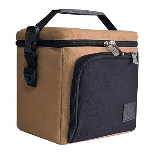 Bolsa Térmica Lona Marmita Fitness Lazer Viagem Mid Sport Lancheira Academia 7 L Mille Cor:Cáqui c/Preto