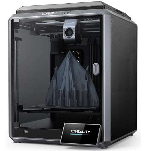 Creality K1 Stampante 3D 600 mm/s ad alta velocità, Livellamento Automatico, Dettaglio Liscio di 0,1 mm Aggiornato, Raffreddatore a Doppia Ventola, Dimensioni di Stampa 8,66x8,66x9,84 po