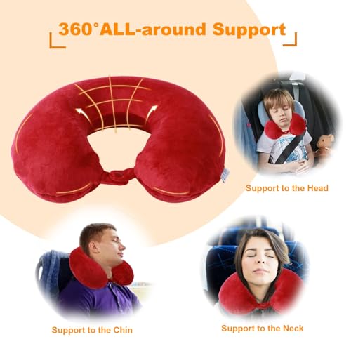 Far win Travel Pillow,100% Pure Memory Foam U Shaped Neck Pillow,Super Lightweight Portable Headrest Great for Airplane Chair, Car,Home,Office,Sleeping Rest Cushion - Image 3