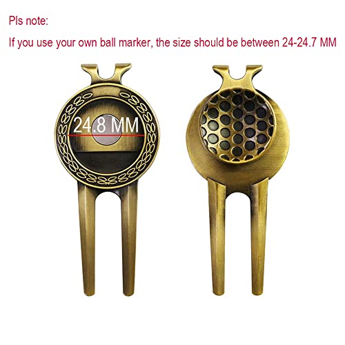 Golf Divot Repair Tool with Golf Club Skull Ball Marker Golf Gift for Golfer (Club) - Image 3
