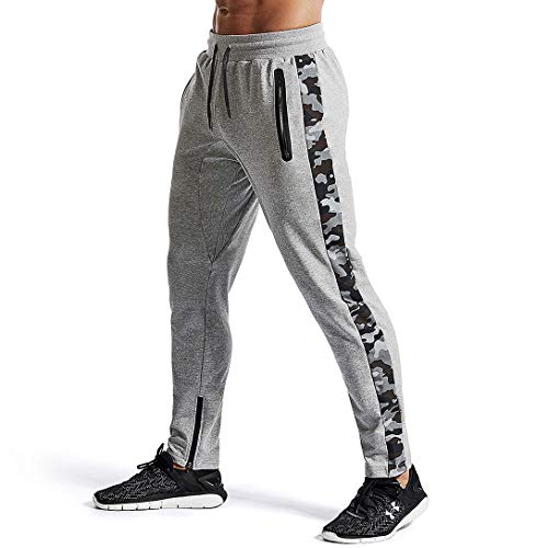 AIMPACT Pantalon Training Homme Slim Fit Exercer Workout Gym Track Pant for Men(Gris M) Cover