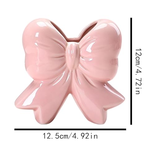 Vase en céramique avec nœud décoration haut de gamme pour cheminée