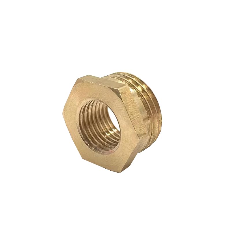 YKMYXZ， Conector reductor de latón for tubería, rosca macho a hembra BSP, M14, M18, M20, M22, M27, M30, 1/8", 1/4", 3/8", 1/2", 3/4"(F BSP3l8 M M20x1.5)