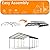 12x20 FT Polar Aurora Metal Carport with Reinforced Base, Heavy-Duty Galvanized Shelter for Trucks, Boats, Cars, and Tractors, Portable freestanding shelter
