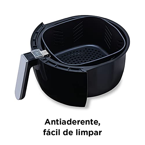 FRITADEIRA SEM ÓLEO, 1400 W, 5L, CESTO COM ANTIADERENTE, TIMER, AJUSTE TEMPERATUR 80C - 200C, 220V