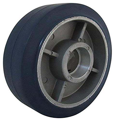 Roulettes élastomère haute résistance RWM bleu caoutchouc non marquant aluminium