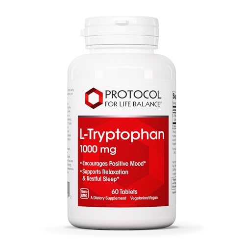 PROTOCOL FOR LIFE BALANCE L-Tryptophan 1000mg - Sleep Support Promotes Relaxation - 60 Tabs